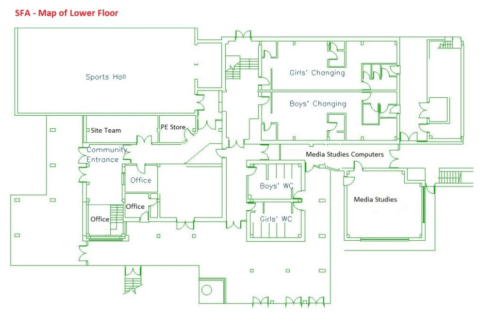 SFA - Map of Lower Floor